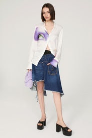 Distressed Hybrid Skirt by JW Anderson