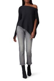 Charcoal One Shoulder Sweater by KF/KaufmanFranco x RTR