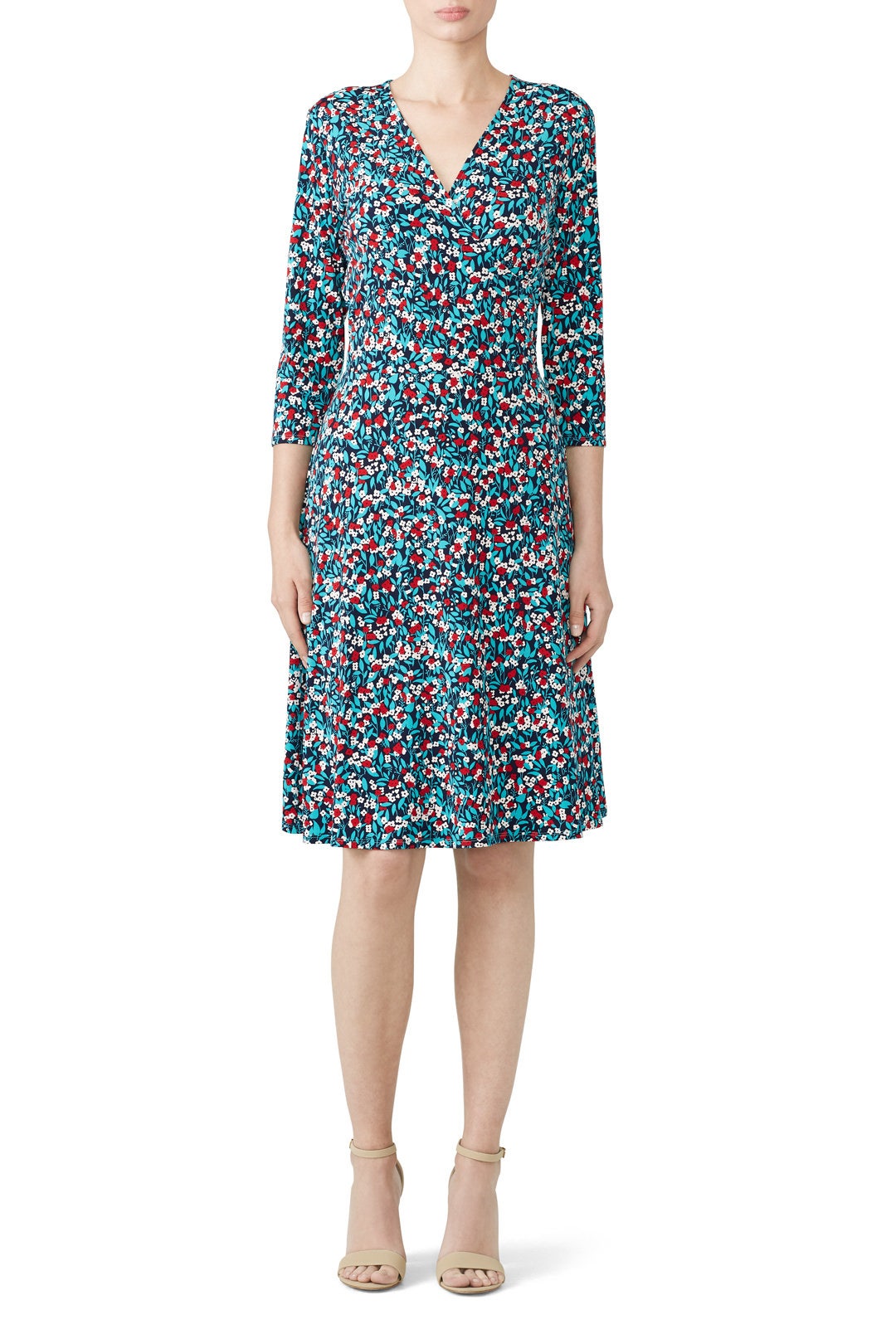 Calico Perfect Faux Wrap Dress by Leota Rent the Runway