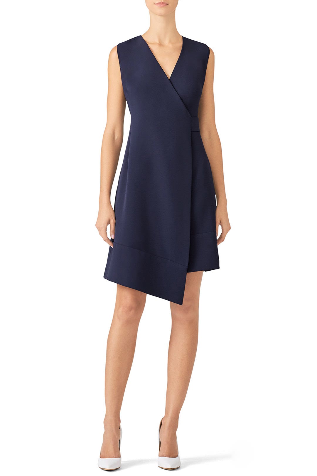 Navy Barrow Wrap Dress by Of Mercer 0