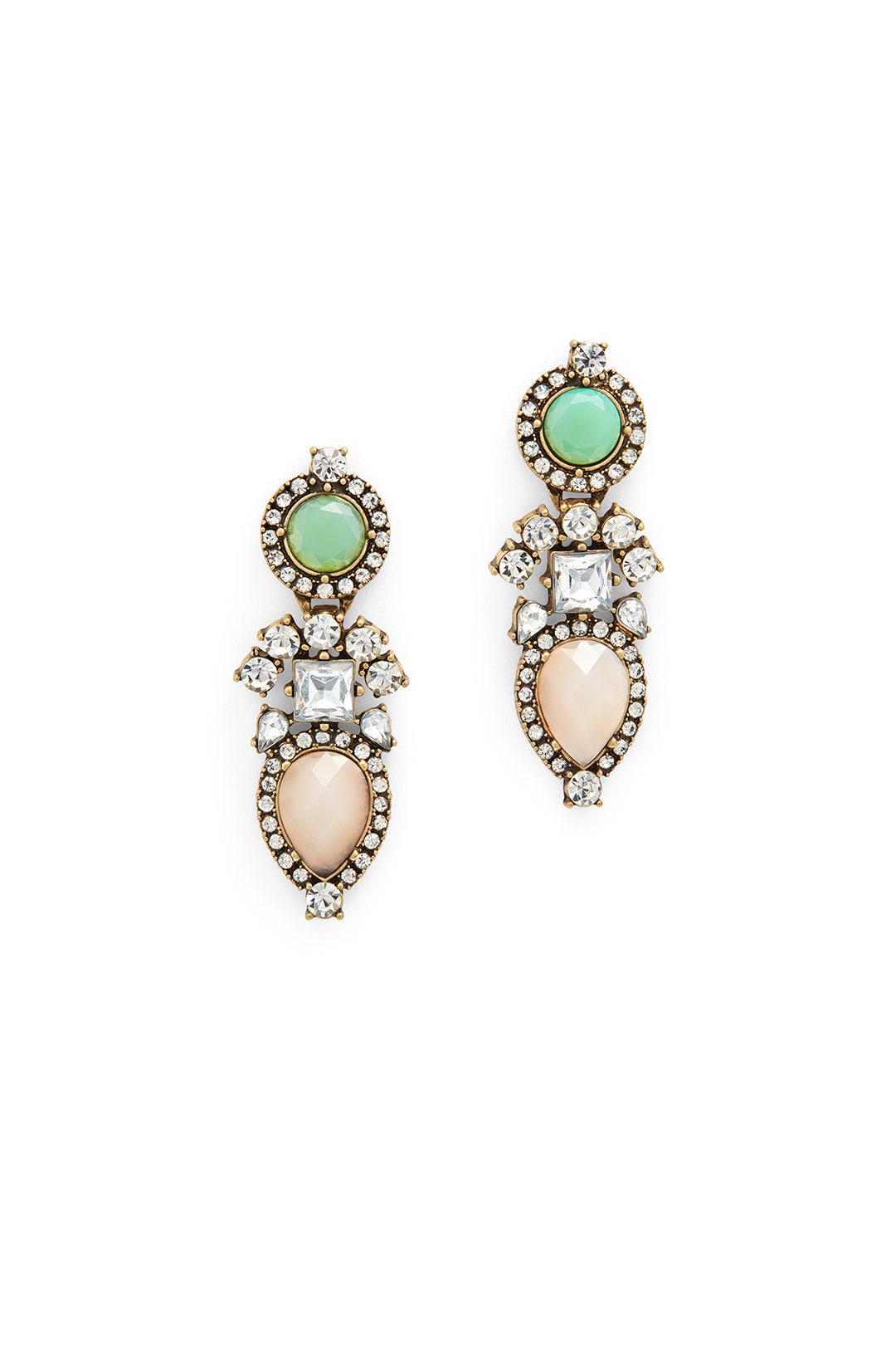 Pale Pink Floret Earrings by Slate & Willow Accessories