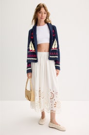 The Sailboat Lodge Cardigan by The Great.