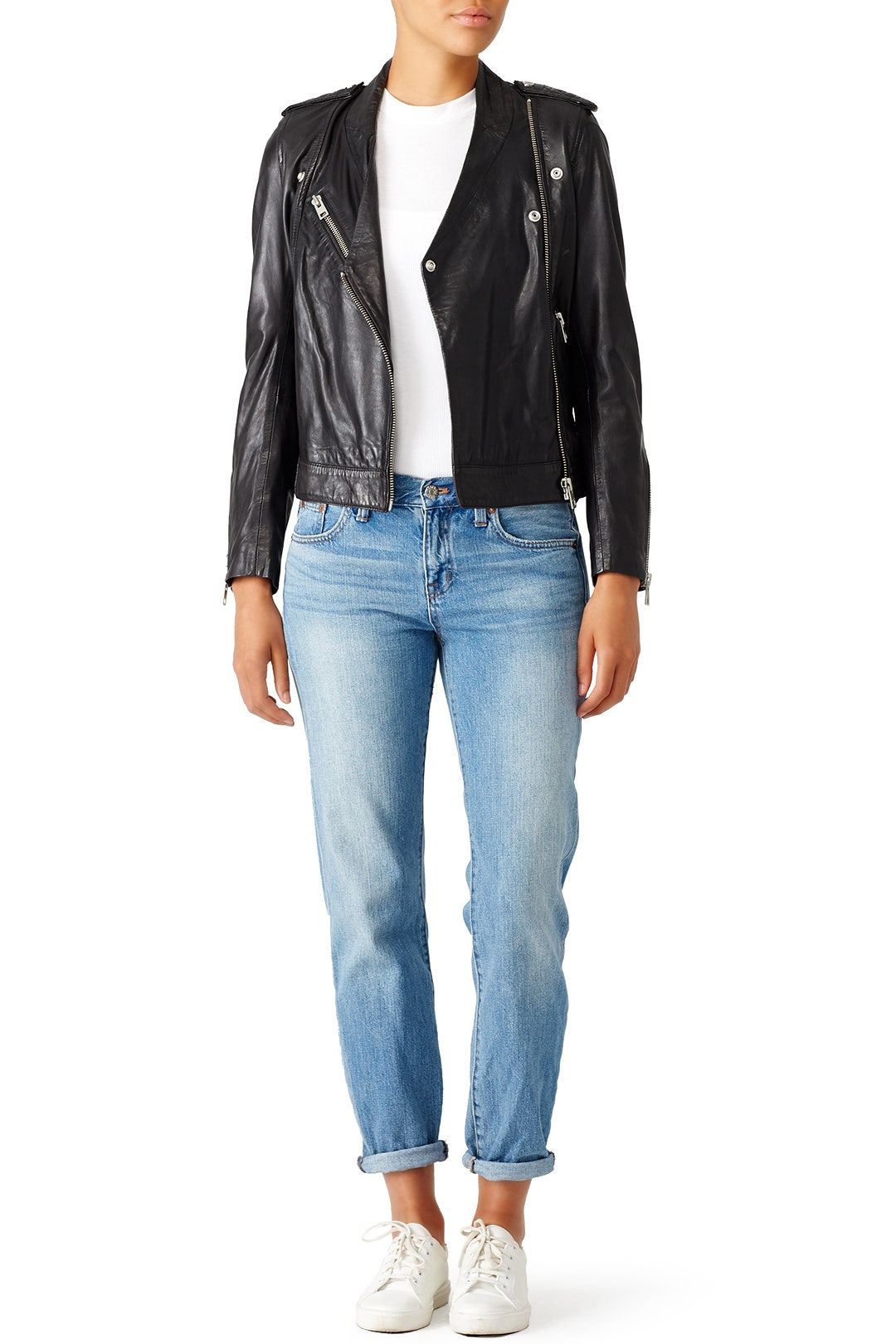 Leather Loon Spi Jacket by Zadig & Voltaire 0