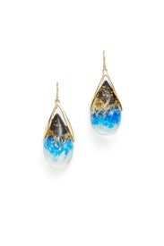 Indigo Suspended Tear Drop Earring by Alexis Bittar