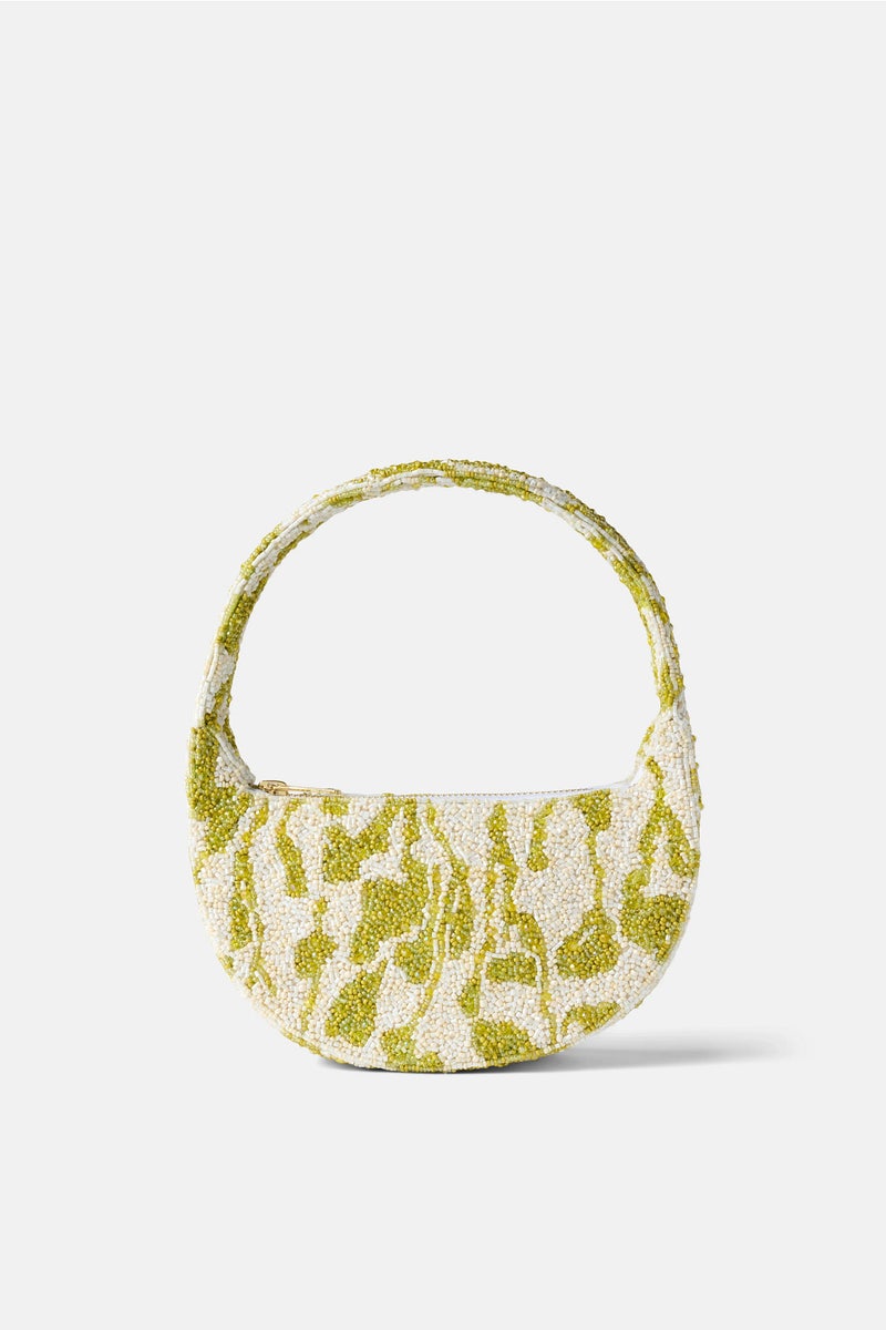 Green Beaded Birch Bag by Acler Handbags