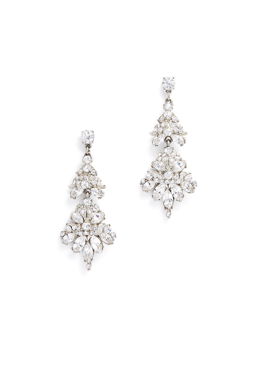 Crystal Bouquet Earrings by Ben-Amun