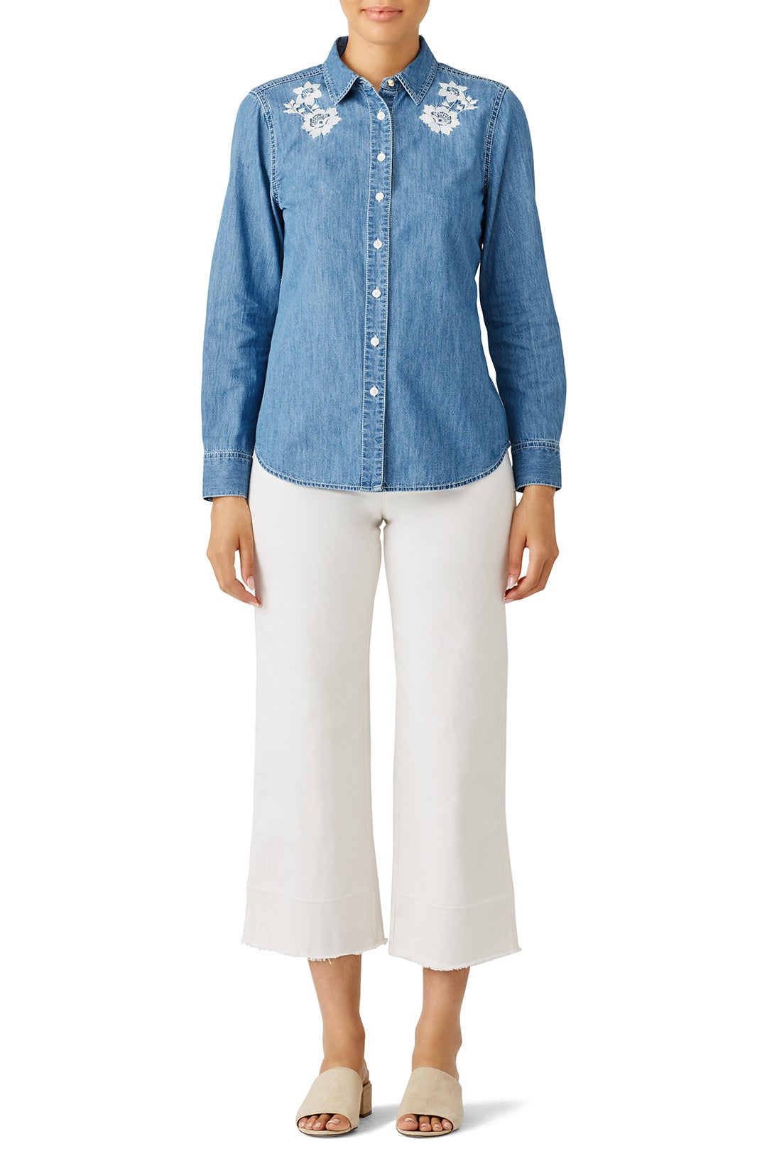 Chambray Button Down by Draper James 0