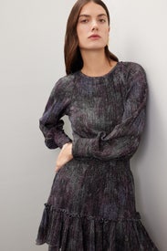 Black Lurex Mini Dress by Dress The Population