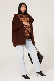 Faux Shearling Maternity Jacket by HATCH