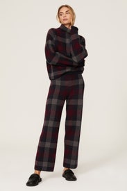 Checkered Knit Pants by NAADAM