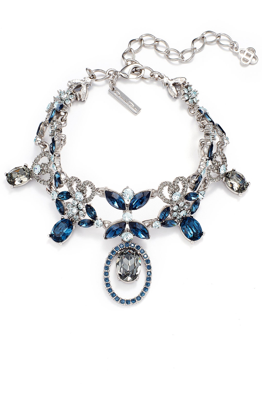 Floral Black Diamond Vine Necklace  by Oscar de la Renta