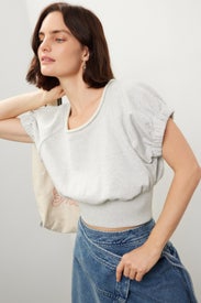 Shirred French Terry Top by 3.1 Phillip Lim