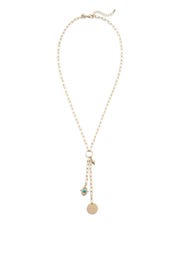 Gold Charm Link Lariat by Rebecca Minkoff Accessories