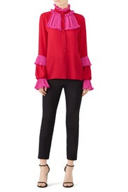 Georgette Medley Blouse by Anna Sui