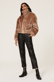 Bicoastal Faux Shearling Jacket by BLANKNYC