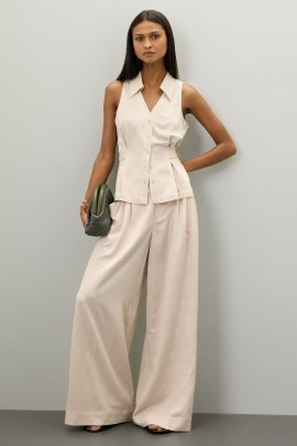 Pleated Wide Leg Trousers by CeCe | Rent the Runway