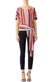 Striped Sawyer Top by DELFI Collective