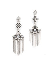 Silver Tassel Chandelier Earrings by Ettika