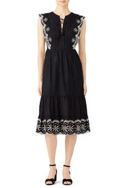 April Eyelet Midi Dress by Greylin