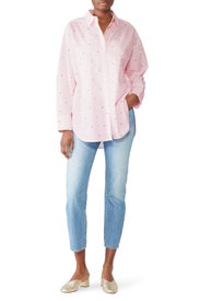 Micro Hearts Poplin Shirt by kate spade new york