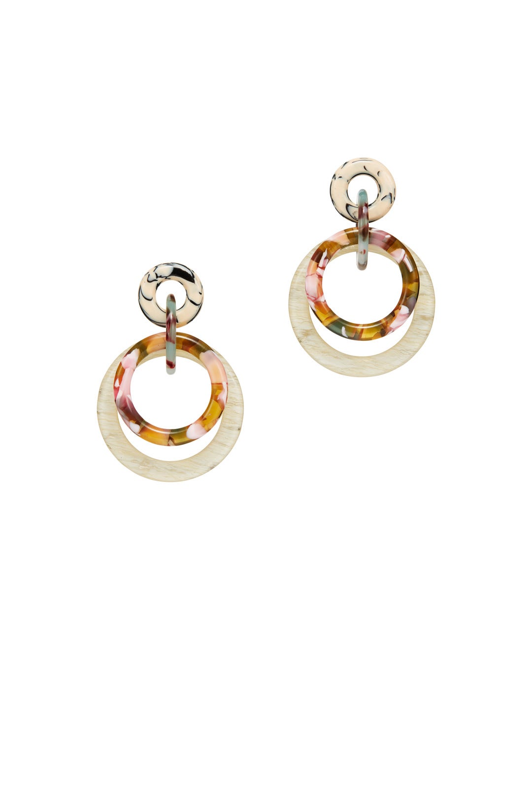 Double Ring Hoop Earrings by Lele Sadoughi