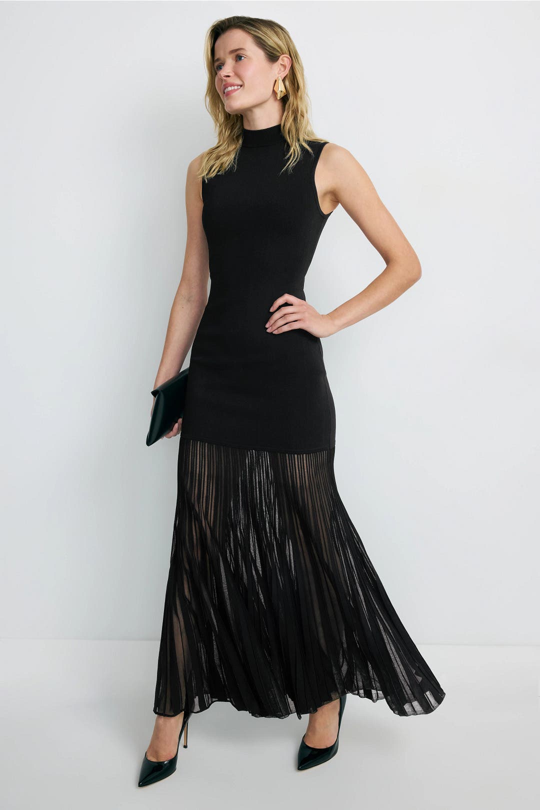 Mock Neck Sheer Maxi Dress by MICHAEL KORS | Rent the Runway