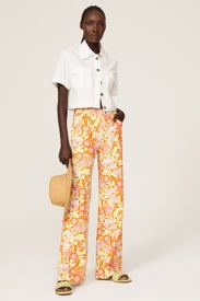 Fearless Floral Pants by Nicole Miller