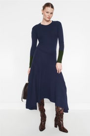 Colorblock Cuff Knit Midi Dress by PLAN C x RTR