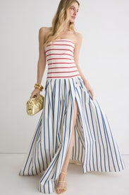 Strapless Drop Waist Gown by Rosie Assoulin