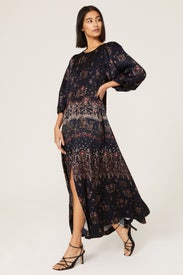 Fleur Silk Open Back Dress by Rebecca Taylor NYC