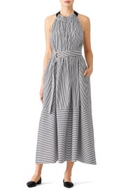 Black Striped Maxi Dress by Tibi