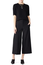 Black High Rise Crop Pants by VINCE.