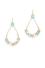 Blue Crystal Futurist Earrings by Alexis Bittar