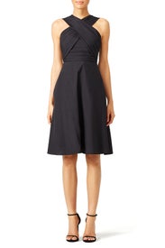 Black Criss Cross Dress by Carven