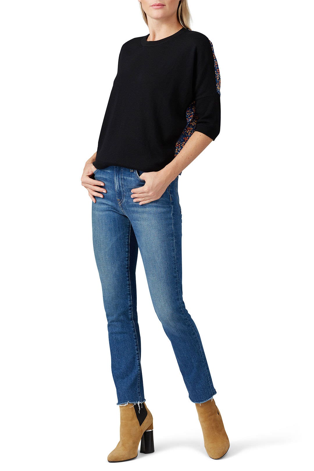 Floral Back Sweater by Derek Lam 10 Crosby x RTR 0