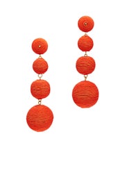 Coral Wrap Drop Earrings by Kenneth Jay Lane
