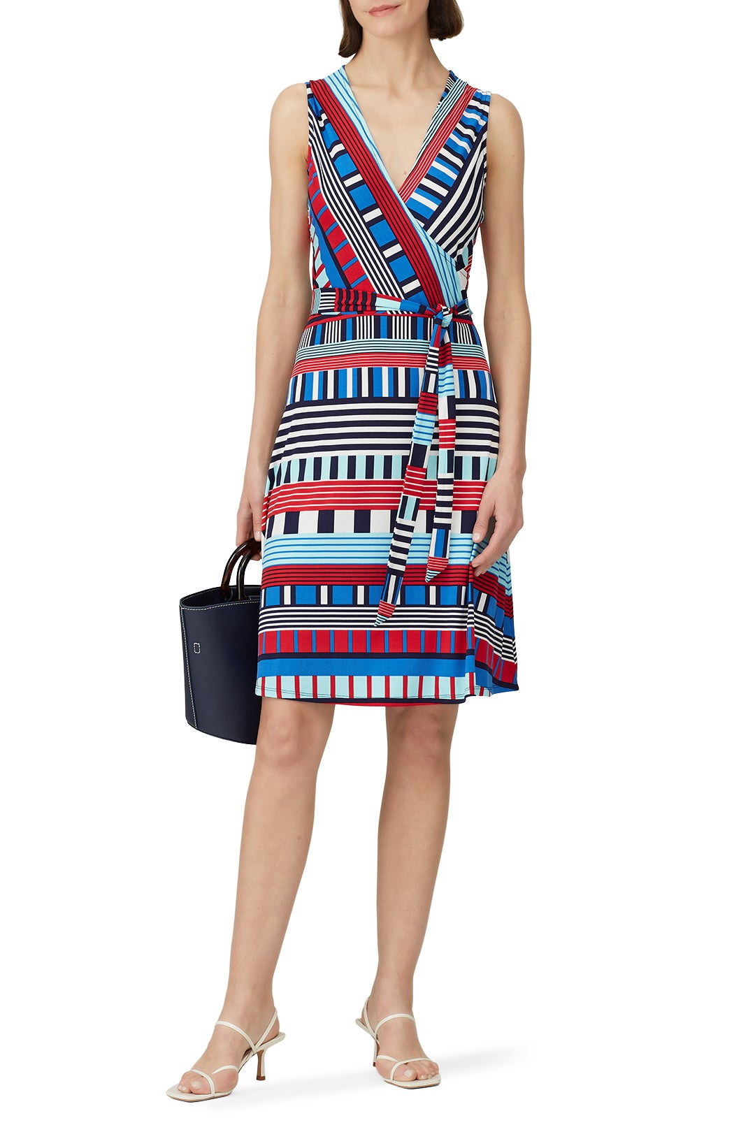 Sleeveless Perfect Wrap Dress by Leota 0