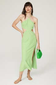 Halter Cutout Midi Dress by Louna