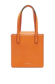 Orange Lizard Square Bag by Marge Sherwood