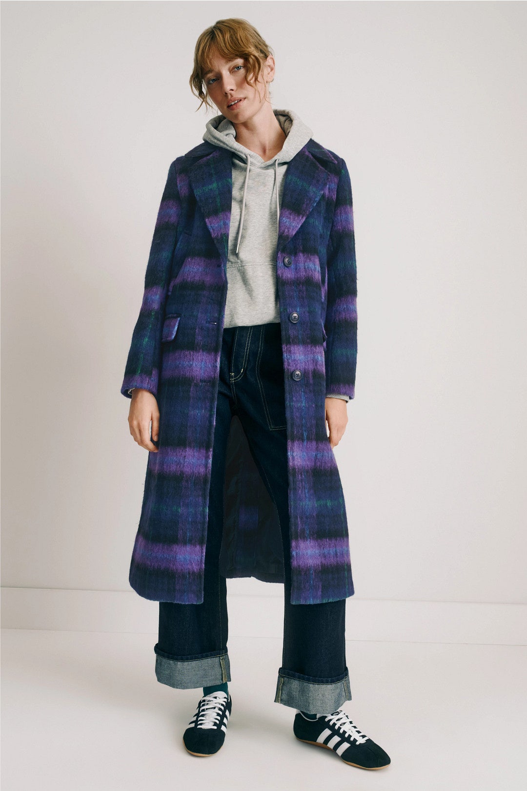 Brushed Wool Blend Boyfriend Coat by NVLT 0