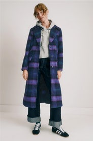 Brushed Wool Blend Boyfriend Coat by NVLT