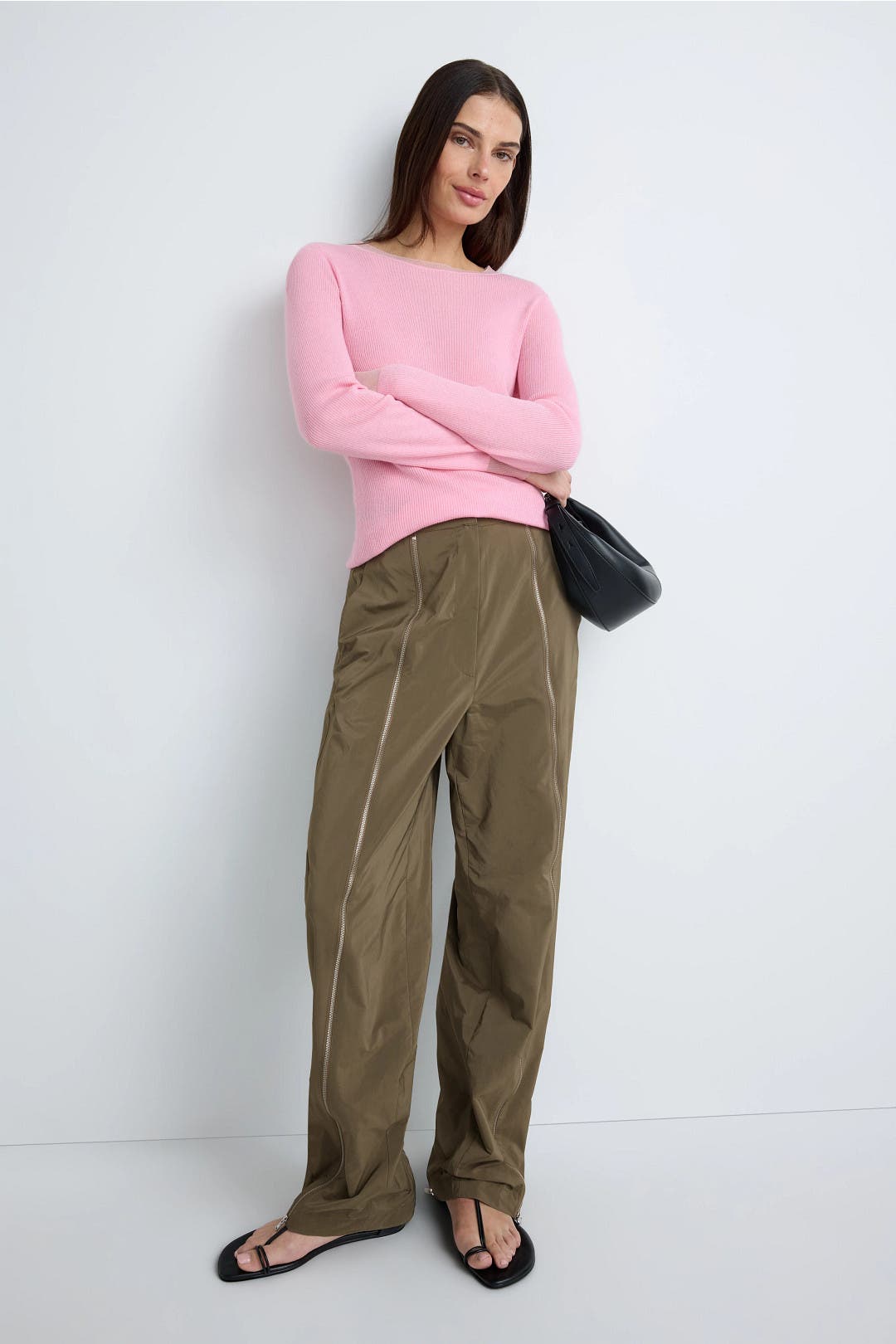 Nylon Zipper Trousers by Tibi | Rent the Runway