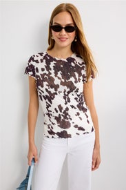 Cow Mesh Tee by Terez