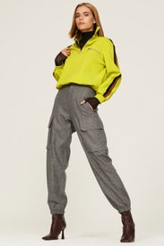 Knit Quarter Zip Sweater by Tory Burch