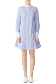 Cora Stripe Shirtdress by Tory Burch