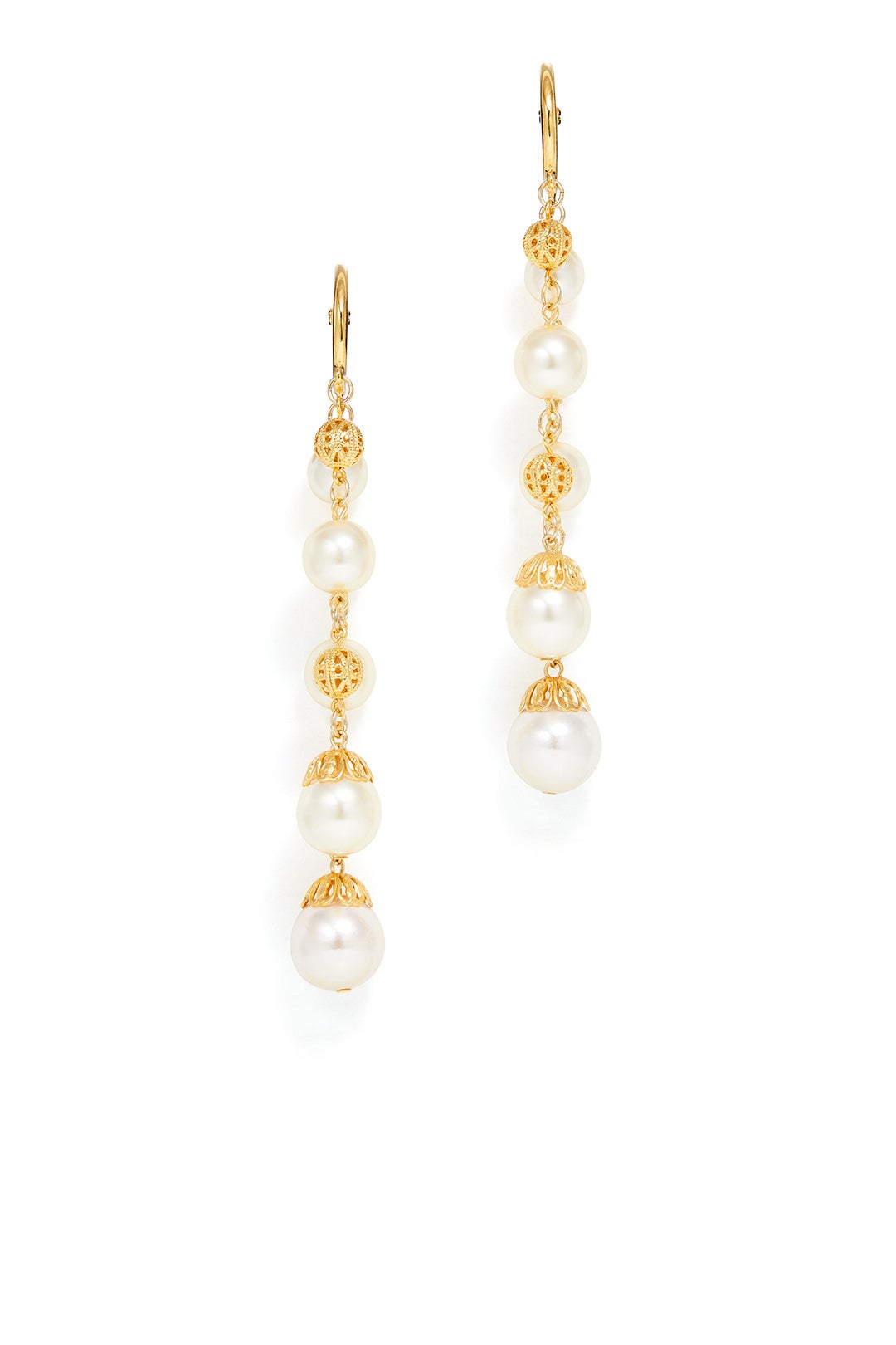 Golden Disco Earrings by Ben-Amun