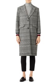 Windowpane Lou Coat by ba&sh