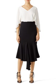 Black Fusion Skirt by C/MEO COLLECTIVE