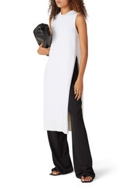 White Sleeveless Sweater by Co