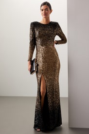 Kiera Sequin Column Gown by Dress The Population